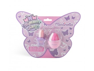 Набор из бальзама для губ 7г и лака для ногтей 4мл Shimmer Wings, Martinelia