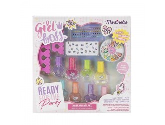 Mega set cu produse pentru unghii, Super Girl, Martinelia