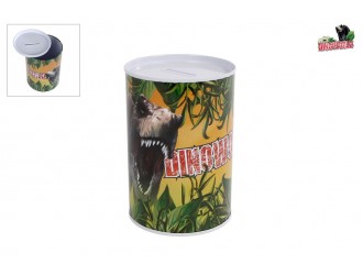 Металлическая копилка DinoWorld размером 8,5х11,5 см