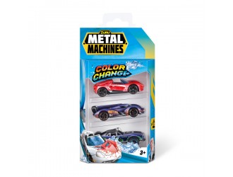 Набор из 3 машинок Metal Machines, Color Change S4, Zuru