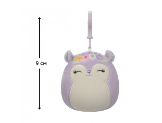 Мягкая игрушка на клипсе Squishmallows - Белка Сидни (9 cm)