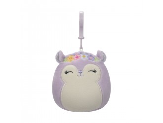 Jucarie de  plus-breloc 9 cm, Veverita Sydnee, Squishmallows