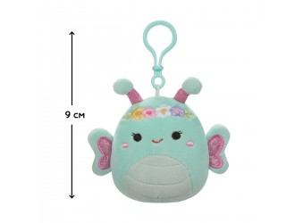 Мягкая игрушка на клипсе Squishmallows- Бабочка Рейна (9 cm)