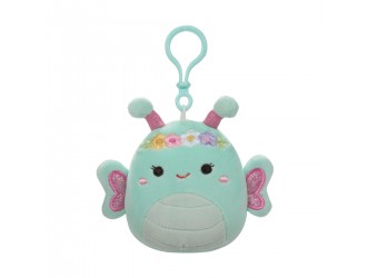 Мягкая игрушка на клипсе Squishmallows- Бабочка Рейна (9 cm)