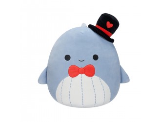 Jucarie de plus 19 cm, Balena albastra Samir, Squishmallows