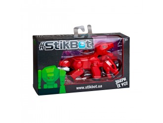 Figurina Dragon rosu cu 3 capete si ventuze Stikbot Mega