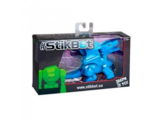 Figurina Dragon albastru cu ventuze Stikbot Mega