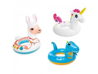 Надувной круг "Животные", 3-6 лет, 3 модели, INTEX