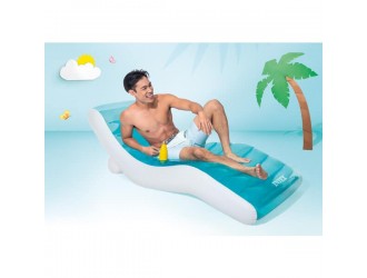 Надувной шезлонг для плавания "Splash" 191x99 см с подставкой для стакана, до 100 кг, INTEX