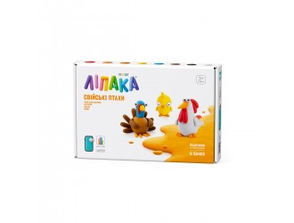 60040-UA01 Set Pasta de modelat care se usuca in 24h, 3 tipuri de pasari domestice, Lipaka