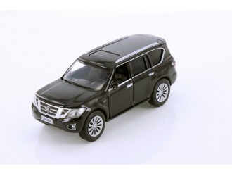 Модель автомобиля Nissan Patrol Y62, черный, 1:36, pull-back, TAYUMO