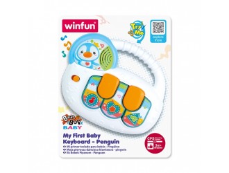 Первое пианино со звуками и светом Пингвин Winfun