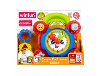 Игрушка Часы-Сортер со звуками и светом, Winfun