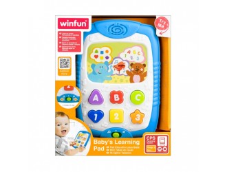 Обучающий планшет со звуками и подсветкой, английский язык, Winfun