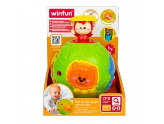 Интерактивная игрушка Мяч Джунгли со звуками и светом Winfun