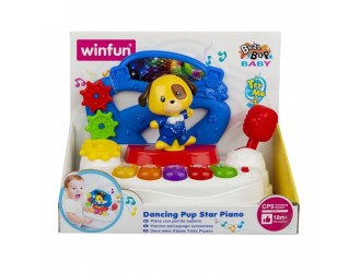 Jucarie Pian-Catelusul dansator cu sunete si lumini Winfun