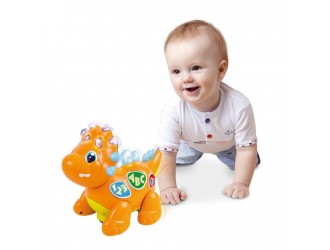 Jucarie interactiva Dinozaur care merge cu sunete si lumini Winfun