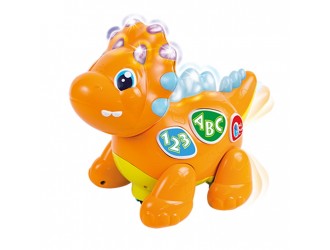 Jucarie interactiva Dinozaur care merge cu sunete si lumini Winfun