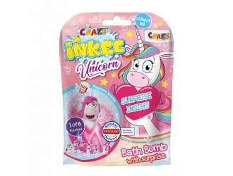 Ароматная бомбочка для ванны с игрушкой Inkee - Милые единорожки