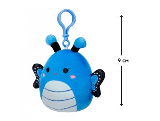 Мягкая игрушка на клипсе Squishmallows- Бабочка Вейверли (9cm)