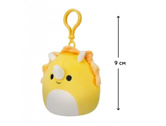 Мягкая игрушка на клипсе Squishmallows - Трицератопс (9 cm)