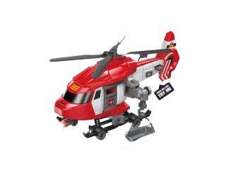 Красный игрушечный вертолет, с инерцией, звуками и светом 1:16, JSTOYS, ZJA329913