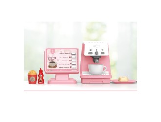 Игрушка, Розовая кофемашина со звуками, подсветкой и аксессуарами, ZJA343941
