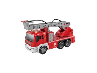 Пожарная машина с водяным шлангом,  с инерцией, светом и звуком, 1:16, jstoys, ZJA278632