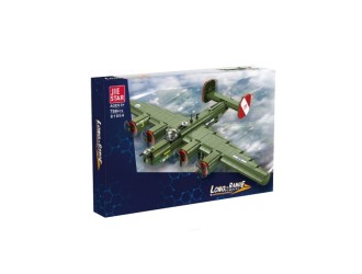 Конструктор Зелёный самолёт-бомбардировщик 788 эл., ZJA351342