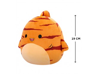 Плюшевая игрушка 19 см, Оранжевая тигровая акула Джаггера, Squishmallows