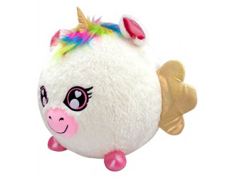 Jucarie gonflabila Unicorn 45 cm minge pufoasa cu pompa Biggies