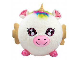 Jucarie gonflabila Unicorn 45 cm minge pufoasa cu pompa Biggies