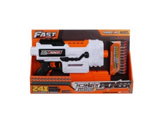 Blaster de jucarie electric cu gloante din spuma, 24 proiectile, Fast Pioneer