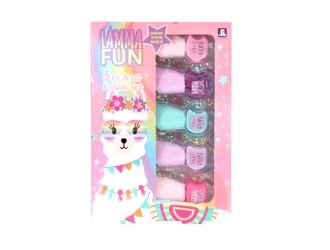 Набор из 5 лаков для ногтей разных видов и цветов Lamma Fun, ZJA293729