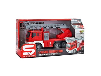 Пожарная машина с водяным шлангом, инерция, свет и звук, 1:16, jstoys, ZJA278632