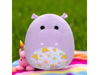 Плюшевая игрушка 19 см, фиолетовый бегемот Ханна, Squishmallows