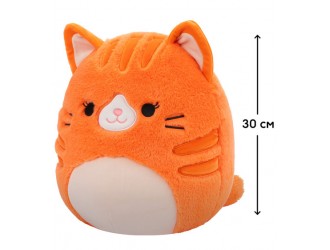 Плюшевая игрушка 30 см, Джиджи, оранжевый котенок, Squishmallows