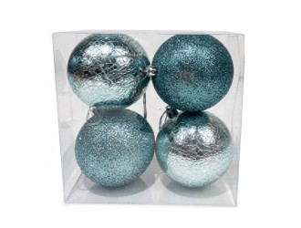 Set globuri dark green 4 pcs 8cm