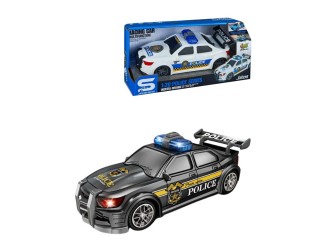 Черная полицейская машина со звуками и светом, 1:20, jstoys, ZJA364045