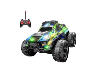 Машинка Cross Country RC, светящийся корпус, функция Try Me, аккумулятор, зелёный, ZJA362021