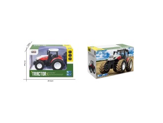 Красный трактор с пультом ДУ 2.4G, масштаб 1:24, с фарами, ZJA363010
