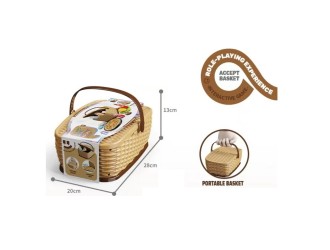 Корзина для пикника с игрушечным фастфудом 11 шт., ZJA350500