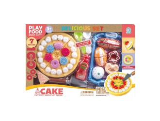 Игровой набор,Торт и поднос с игрушечной едой, ZJA332823