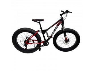 Bicicleta 26" cu roti late rosie