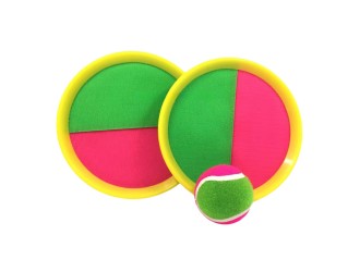 Игра "Поймай мяч" на липучке, разные цвета, ZJA029442