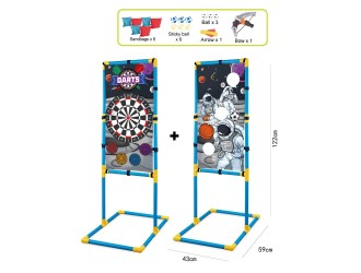 Игровой набор с подставкой, мишенями, дротиками, луком и аксессуарами, ZJA326781