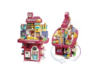Игровой набор "Кухня и магазин" 2 в 1 с 83 предметами, ZJA350483