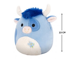 Jucarie de plus 13 cm, Bermayeh, taur albastru, Squishmallows