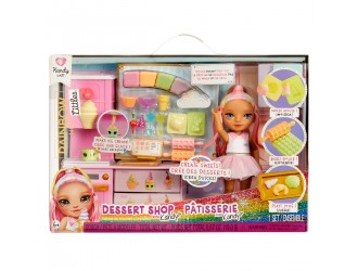 Игровой набор с куклой Rainbow High – Кондитерская Кенди