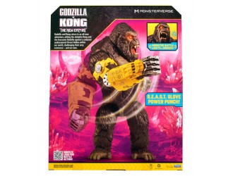 Figurina Mega Kong cu lovitura pumn, sunete si lumini seria Godzilla x Kong, The New Empire